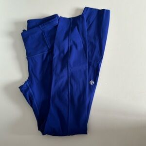 lululemon leggings with pockets size 2 royal blue